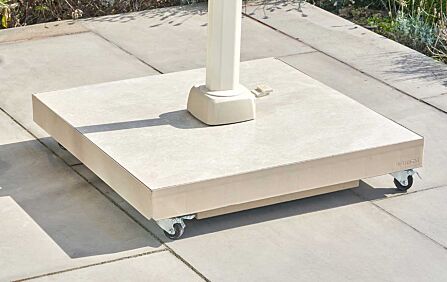 Pacific Lifestyle Ceramica 90kg Wheeled Parasol Base - Sandstone Pacific Lifestyle Ceramica 90kg Wheeled Parasol Base - Sandstone