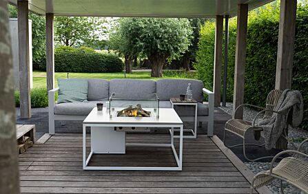 Pacific Lifestyle Cosiloft 100 White and Grey Fire Pit Table