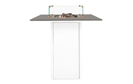 Pacific Lifestyle Cosiloft 100 Fire Pit Bar Table White and Grey