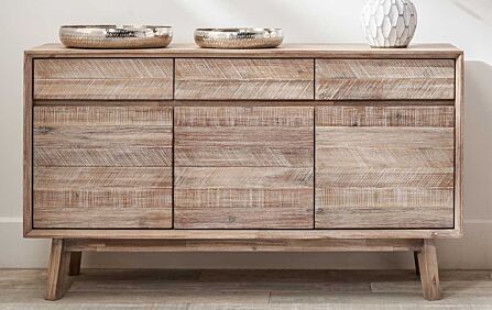 Pacific Lifestyle Kalmar Sand Wash Acacia Wood Sideboard