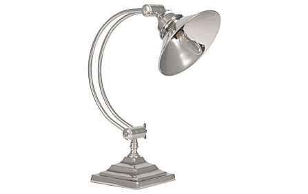 Pacific Lifestyle Kensington Nickel Metal Archedarm Task Table Lamp