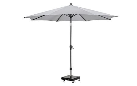 Pacific Lifestyle Riva 3m Round Parasol with Base - Luna Grey