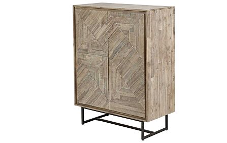Pacific Lifestyle Marca Acacia Wood Two Door Bar Cabinet Pacific Lifestyle Marca Acacia Wood Two Door Bar Cabinet