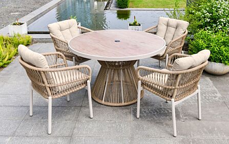 Pacific Lifestyle Martic Four Seat Garden Dining Set - Sand Pacific Lifestyle Martic Four Seat Garden Dining Set - Sand