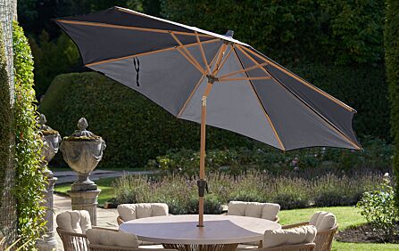 Pacific Lifestyle Riva 3m Teak Anthracite Table Parasol