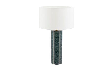 Pacific Lifestyle Venetia Green Marble And Gold Metal Tall Table Lamp