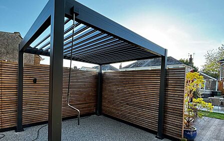 Celtic Leisure Saturn 3m x 3m Aluminium Pergola - Anthracite