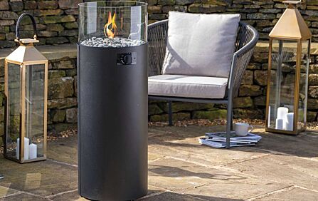 Pacific Lifestyle Cosiscoop Pillar Black Fire Lantern Pacific Lifestyle Cosiscoop Pillar Black Fire Lantern