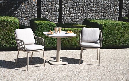 4 Seasons Outdoor Puglia Outdoor Bistro Set - Latte 4 Seasons Outdoor Puglia Outdoor Bistro Set - Latte