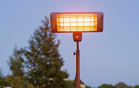 La Hacienda Standing Quartz Heater