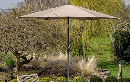 Pacific Lifestyle Riva Platinum Parasol - Taupe 2.5 Metre