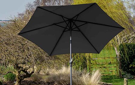 Pacific Lifestyle Riva Platinum Parasol - Anthracite 2.5 Metre