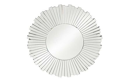 Pacific Lifestyle Mirrored Glass Starburst Round Wall Mirror