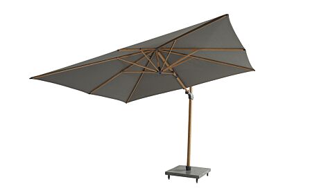 Four Seasons Outdoor Siesta Premium 3m Wood Effect Parasol with 125kg Wheeled Base Four Seasons Outdoor Siesta Premium 3m Wood Effect Parasol with 125kg Wheeled Base