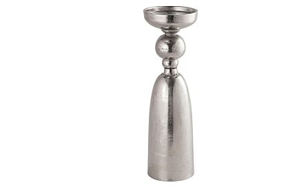 Hill Interiors Farrah Collection Silver Extra Large Pillar Candle Holder