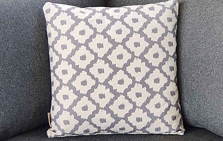 Bramblecrest Light Grey Medallion Square Scatter Cushion Bramblecrest Light Grey Medallion Square Scatter Cushion