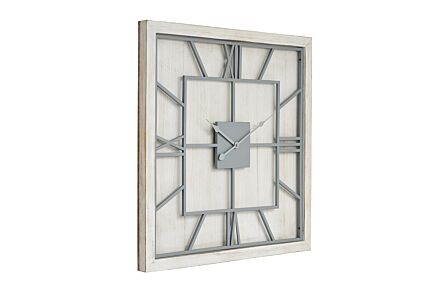 Hill Interiors Williston White Square Wall Clock Hill Interiors Williston White Square Wall Clock