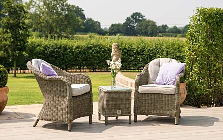 Maze Winchester Rattan Garden Bistro Table Set Maze Winchester Rattan Garden Bistro Table Set