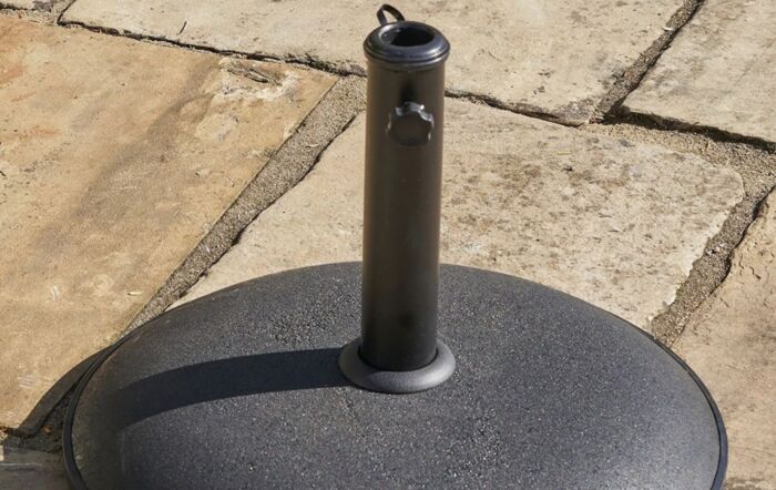 Platinum Riva 3m Round Teak Olive Parasol & 15kg Base
