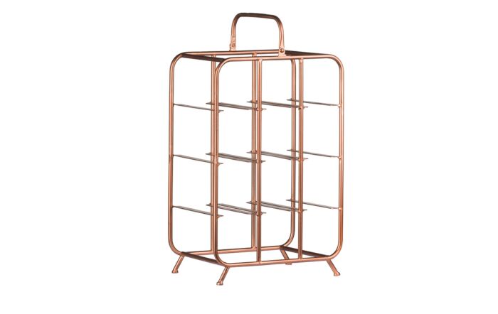 Hill Interiors Industrial Inspired 9 Bottle Wine Holder