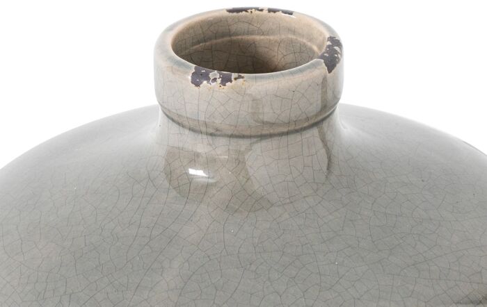 Hill Interiors Garda Grey Glazed Eve Vase Hill Interiors Garda Grey Glazed Eve Vase