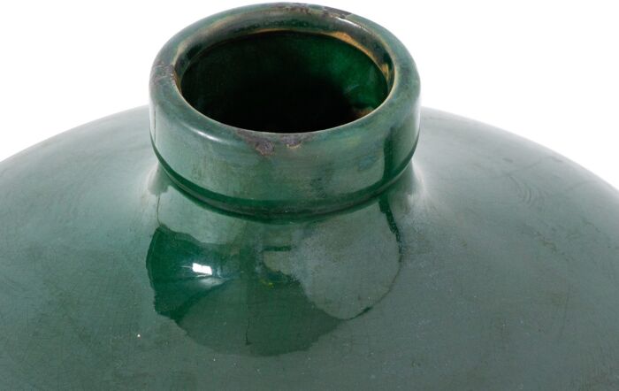 Hill Interiors Garda Emerald Glazed Eve Vase