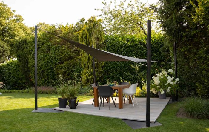 Pacific Lifestyle 3.6m Square Shade Sail Grey