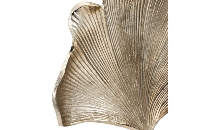 Pacific Lifestyle Gingko Shiny Champagne Metal Leaf Table Lamp