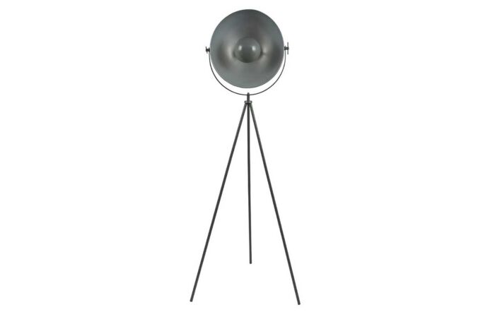 Pacific Lifestyle Sona Grey and Silver Diffused Tripod Floor Lamp