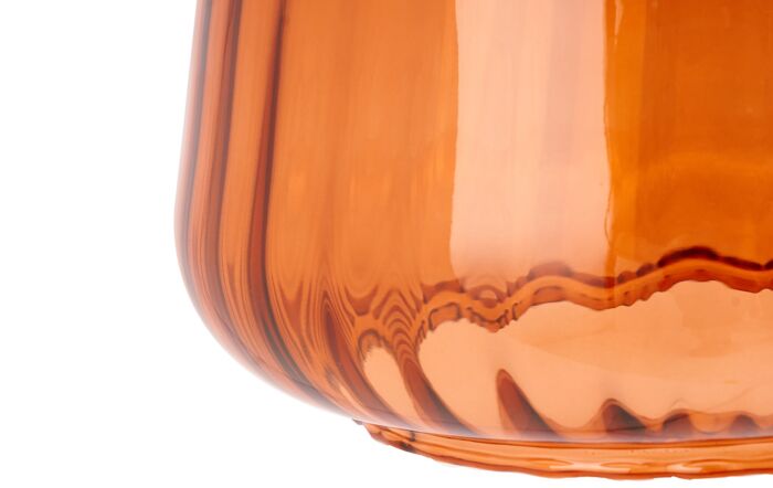 Pacific Lifestyle Porto Orange Optic Glass Tapered Pendant