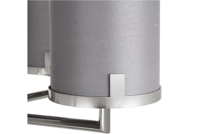 Pacific Lifestyle Midland Brushed Nickel and Grey Marble Effect 5 Arm Pendant