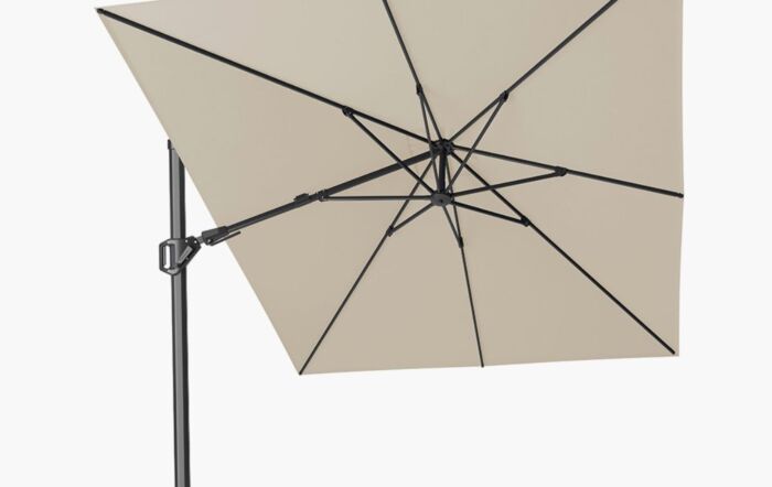 Pacific Lifestyle Challenger T2 3.5 X 2.6 Rectangular Premium Champagne Free Arm Parasol