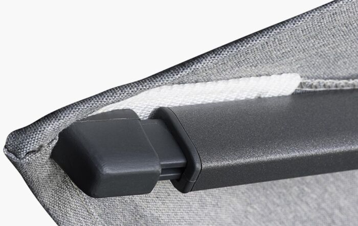 Pacific Lifestyle Glow Challenger Square T2 3m Havana Taupe Premium Cantilever Parasol