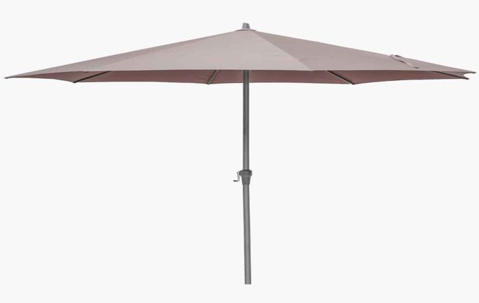 Pacific Lifestyle Riva 3.5m Round Parasol with 25kg Base - Taupe