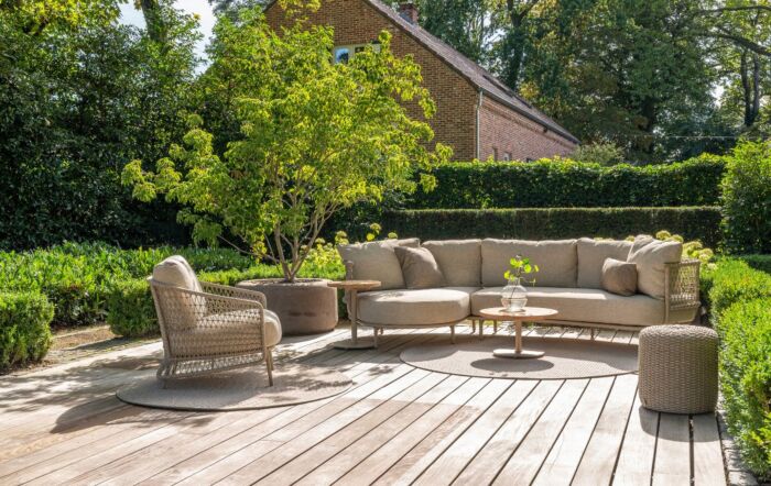 4 Seasons Outdoor Sardinia Garden Lounge Set With Chair & Volta Tables