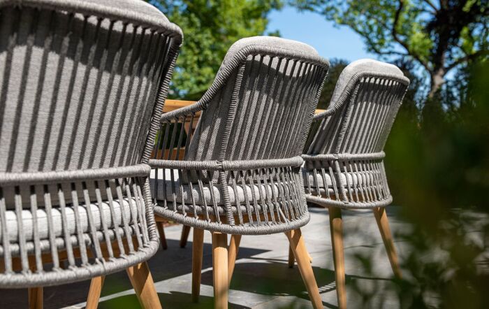 4 Seasons Outdoor Ancora Six Seat Teak Garden Dining Set