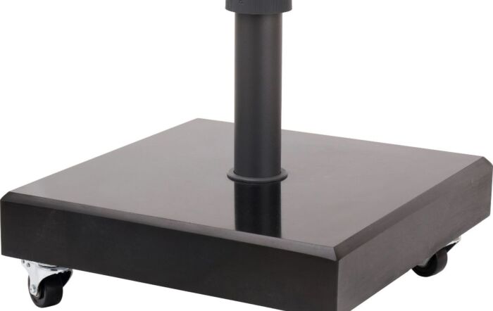 Pacific Lifestyle Riva 2.5mt Luna Grey Parasol & 40kg Black Wheeled Base