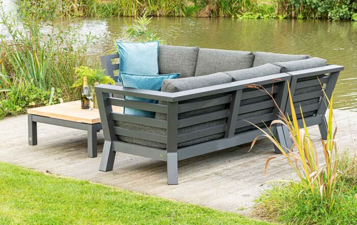 Compact garden corner discount sofa