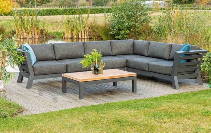 Large corner cheap garden furniture