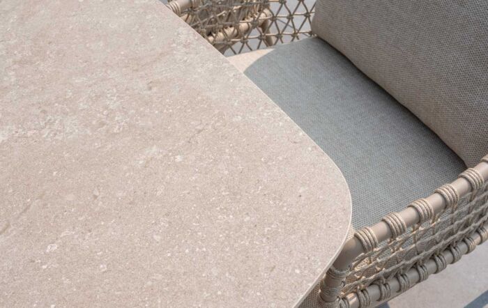 4 Seasons Outdoor Sardinia Garden Low Dining Set with 6 Chairs