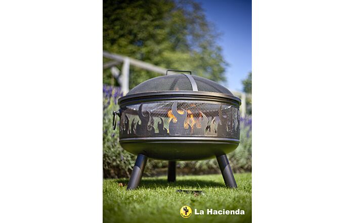 La Hacienda Wildfire Firebowl with Grill 