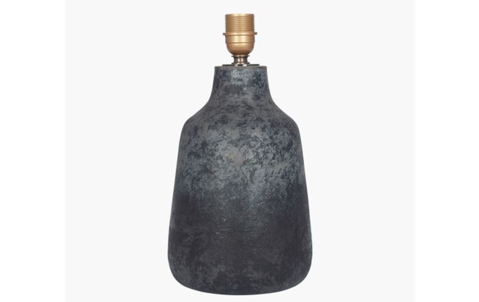 Pacific Lifestyle Vulcan Textured Volcanic Effect Grey Stoneware Table Lamp
