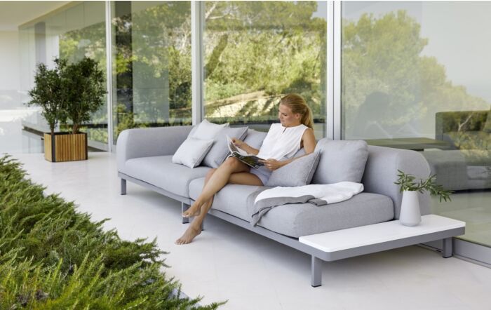 Cane-Line Space Large Fabric Garden Corner Sofa Set