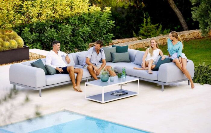Corner sofa and store two seater set