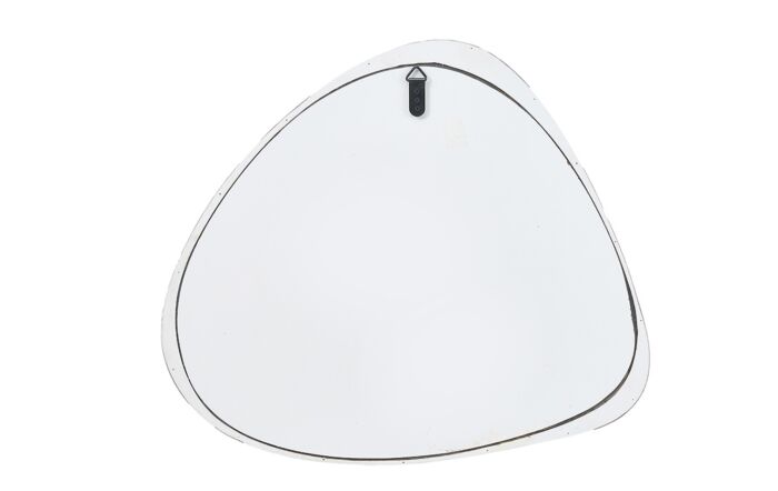 Pacific Lifestyle Grey Oak Veneer Curved Wall Mirror