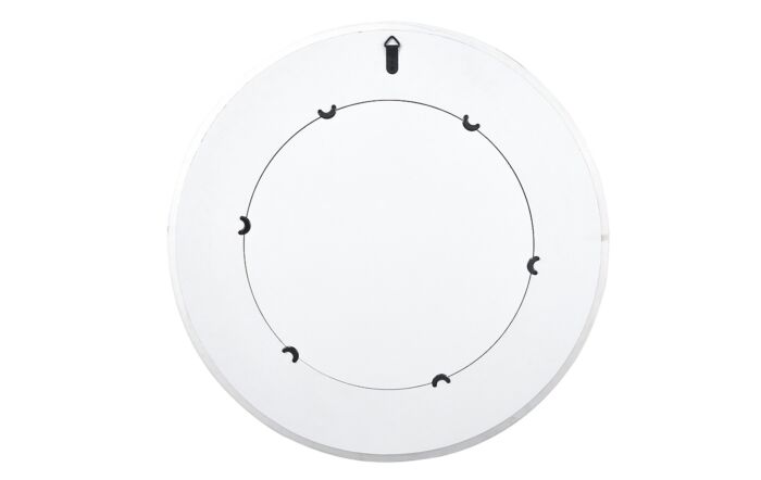 Pacific Lifestyle White Marble Veneer Round Wall Mirror