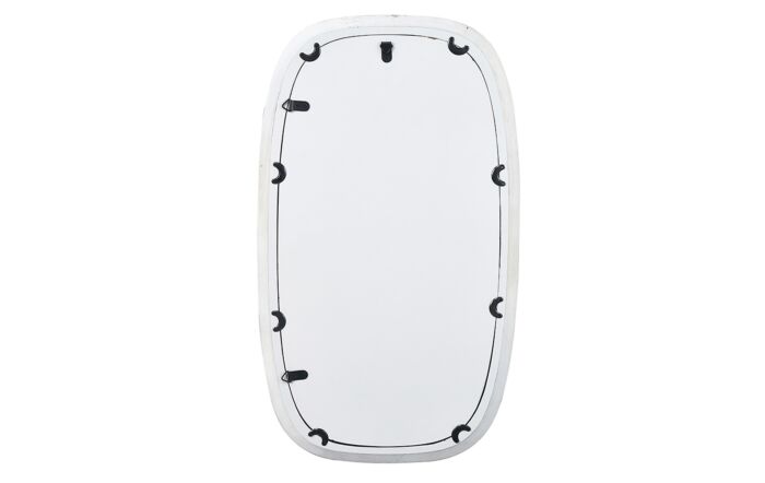 Pacific lifestyle Grey Oak Veneer Squoval Wall Mirror