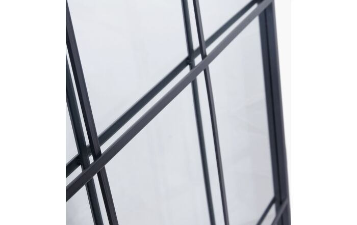 Pacific Lifestyle Dark Grey Metal 12 Panel Floor Standing Mirror