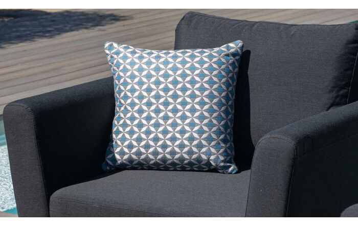 Maze Pulse 3 Seat Sofa Dining Set with Rising Table - Charcoal