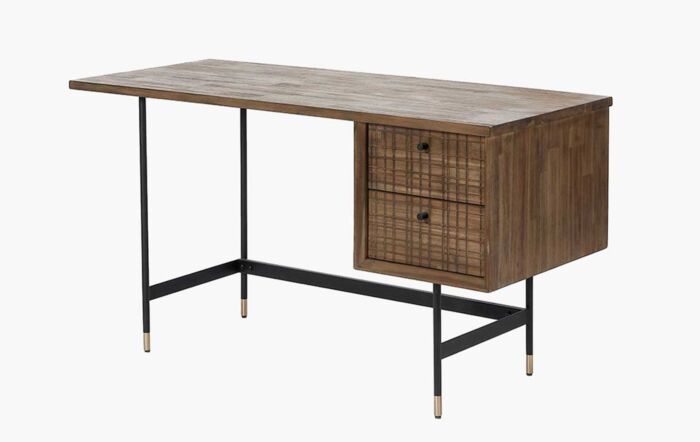 Pacific Lifestyle Arte Acacia Wood 2 Drawer Desk
